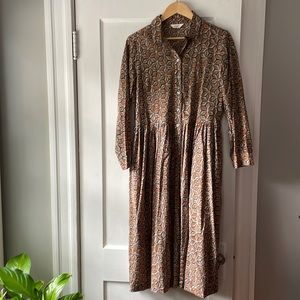 Toast Geometric Long Sleeve Dress